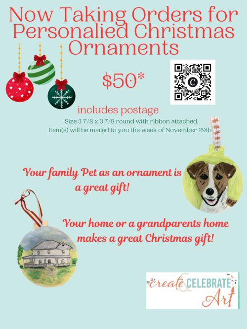 Taking Orders Now! Personalized Pet  and Home Ornaments