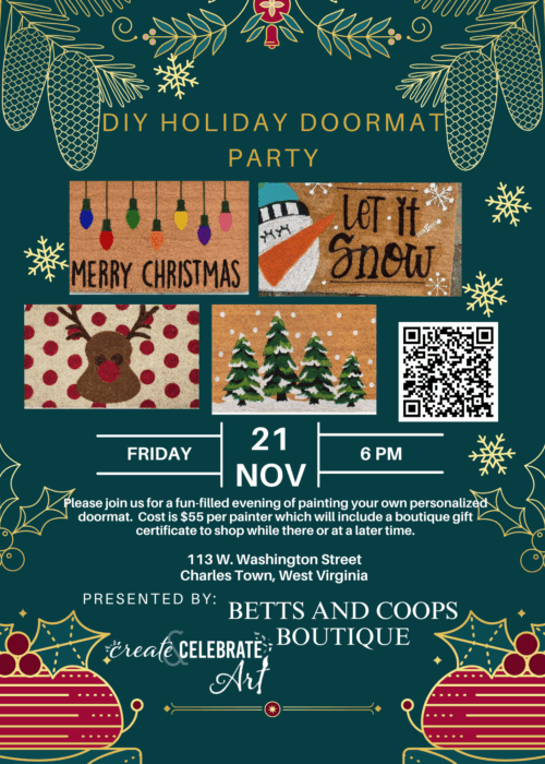 DIY Holiday Door Mat