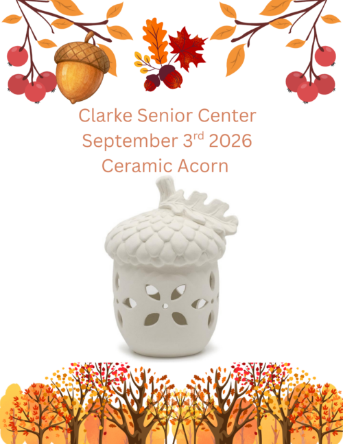 Ceramic Acorn Senior Center Event
