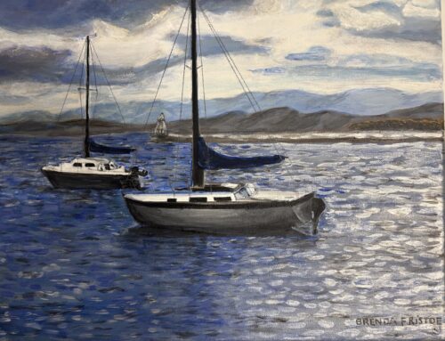Sailboats on Lake Champlain notecards