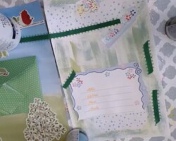 2.18.22 Ombre Painting and Envelope Making