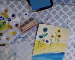 3.4.22 Watercolor Tribute to Ukrainian People